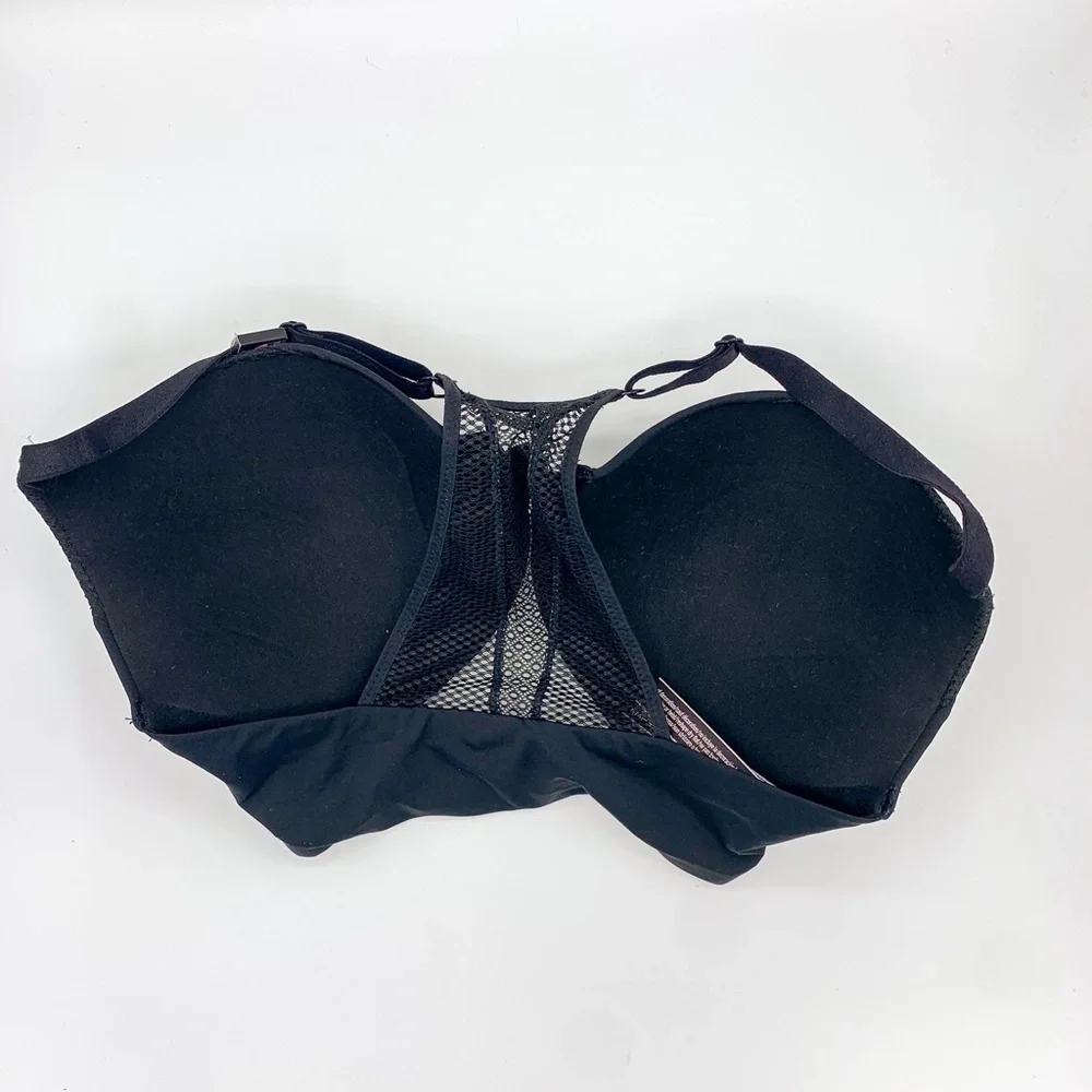 Victoria's Secret Black Mesh Front Close Bra
